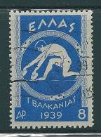 Greece 1939 Balkan Games High Val Used S0989 - Usati