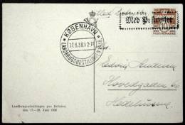 Prentbriefkaart Verstuurd Idenemarken. 1938 Bezorgd Dør  Postrijder ( Lot 1362 ) - Cartas & Documentos