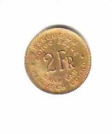 BELGIAN CONGO   2  FRANCS  1946  (KM # 28) - 1945-1951: Regentschap