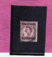 BAHRAIN BAHREIN 1952 - 1954 QUEEN ELISABETH II - REGINA ELISABETTA USED - Bahreïn (...-1965)