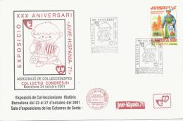 SPAIN. POSTMARK 30th ANNIV. YOUTH Philatelic Exhibition "JUVE-HISPANIA 71". BARCELONA 2001 - Cartas & Documentos