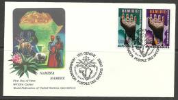 United Nations Genf NAMIBIA 22.09.1975 FDC Naciones Unidas UN Official First Day Cover WFUNA - Namibie (1990- ...)