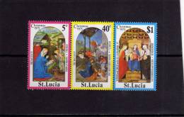 ST SAINT SANTA LUCIA 1975 CHRISTMAS - NATALE - NOEL - WEIHNACHTEN - NAVIDAD - NATAL MNH - Ste Lucie (...-1978)