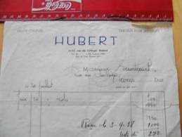 Fac Facture Hubert Haute Couture Namur 1938 - 1900 – 1949
