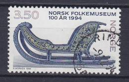 Norway 1994 Mi. 1162      3.50 Kr Freilichtmuseum Für Volkskunde Pferdeschlitten (um 1750) - Gebraucht