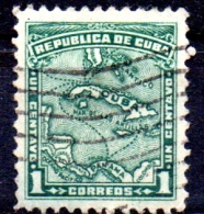 1914 Map Of W. Indies  - 1c. - Green  FU - Used Stamps