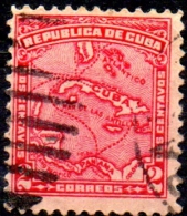 1914 Map Of W. Indies  - 2c. - Red  FU - Used Stamps