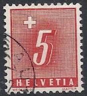 1938 SVIZZERA USATO SEGNATASSE 5 CENT -  SZ068 - Impuesto