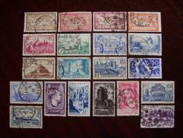 FRANCE 1900-1947 SHORT COLLECTION OF TWENTY DIFFERENT ALL USED FINE STAMPS. - Altri & Non Classificati