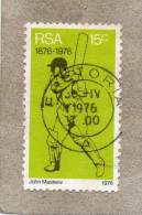 AFRIQUE Du SUD : Sport - CRICKET - 100 Ans Du Jeu De Cricket - Sport - Joueur En Action - - Used Stamps