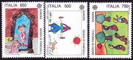 CEPT / Europa 1989 Italie N° 1810 à 1812 ** Jeux D'enfants - 1989