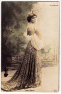 DANCE JANE HADING REUTLINGER PARIS B.J.C. OLD POSTCARD - Danse