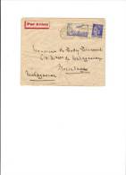 Liaison France Madagascar Réunion AIR AFRIQUE/SABENA 08/01/38 Montpellier Morondava - 1927-1959 Lettres & Documents