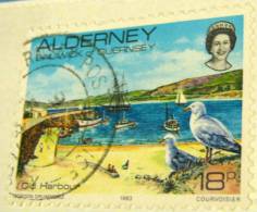 Alderney 1983 Old Harbour 18p - Used - Alderney