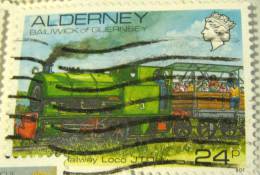 Alderney 1993 Railway Loco J T Daly 24p - Used - Alderney