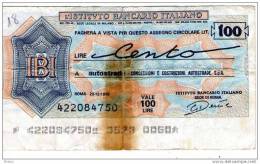 ITALY 100 L Istituto Bancario Italiano Lot18 - 100 Lire