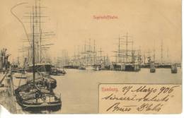 Hamburg-amburgo-segelsciffhafen-viaggiata 1906 - Harburg