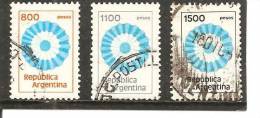 Argentina. Nº Scott  1215-17 (usado) (o). - Gebruikt