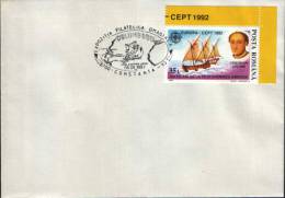 Romania-Occasionally Envelope 1992-Cristofor Columb-500 Years Since The Discovery Of America - Christophe Colomb