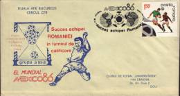 Romania-Occasionally Envelope 1986-World Cup 1986-2/scans - 1986 – México