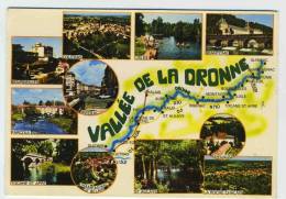 Delcampe - CP VALLEE DE LA DRONNE 24 DORDOGNE - MULTIVUES - BRANTOME BOURDEILLES PARCOUL ST AULAYE ETC - Brantome