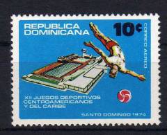 Plongeon- République Dominicaine PA 259 NMH- 12 èmes Jeux D´Amérique Centrale 1974 - Tuffi