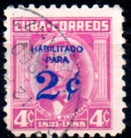 1960 Aldama Surcharged Habiliado Para  - 2c. On 4c. - Mve  FU - Usados