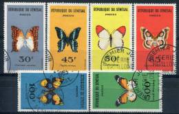 Sénégal             226/231  Oblitérés       Papillons/butterflies - Senegal (1960-...)
