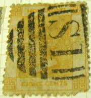 Hong Kong 1862 Queen Victoria 8c - Used - Gebruikt