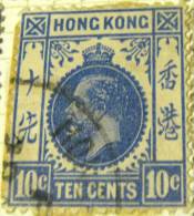 Hong Kong 1912 King George V 10c - Used - Gebruikt