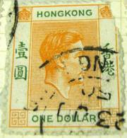 Hong Kong 1938 King George VI $1 - Used - Usados
