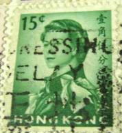 Hong Kong 1962 Queen Elizabeth II 15c - Used - Usati