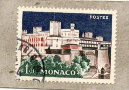 MONACO:  Vue De La Principauté : Le Palais Princier Illuminé - Tourisme - Monument - Used Stamps