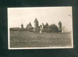 Suisse FR - Estavayer Le Lac - Le Château ( Carte Photo Cachet Sec S. Glasson Phot. Balle ) - Estavayer