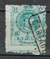Sello 30 Cts Alfonso XIII, Fechador Certificado CARTAGENA (Murcia) Num 275 º - Usados