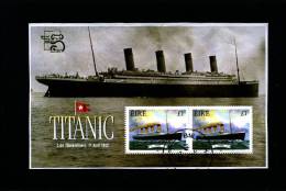 IRELAND/EIRE - 1999  TITANIC MS OVERPRINTED AUSTRALIA WORLD STAMP EXPO FINE USED - Blocs-feuillets