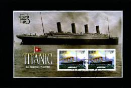 IRELAND/EIRE - 1999  TITANIC MS OVERPRINTED AUSTRALIA WORLD STAMP EXPO FINE USED - Blocchi & Foglietti