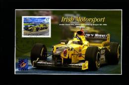IRELAND/EIRE - 2001 IRISH MOTORSPORT  MS OVERPRINTED  BELGICA  FINE USED - Hojas Y Bloques