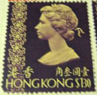 Hong Kong 1975 Queen Elizabeth II $1.30 - Used - Used Stamps