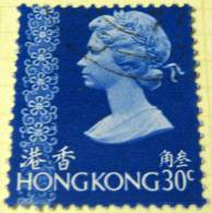 Hong Kong 1975 Queen Elizabeth II 30c - Used - Gebruikt