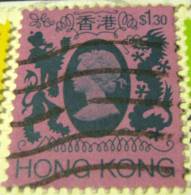 Hong Kong 1982 Queen Elizabeth II $1.30 - Used - Gebraucht