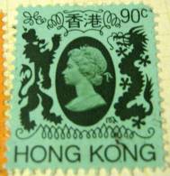 Hong Kong 1982 Queen Elizabeth II 90c - Used - Used Stamps