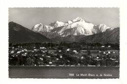 Cp, Suisse, Genève, Le Mont-Blanc Vue De Genève - Genève