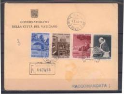 Vatican 393/96  S/lettre Recommandee 04.01.1964 - Machines à Affranchir (EMA)