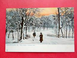 - Kentucky > Louisville--Made By Tuck--  White Winter Snow Covered Cherokee Park 1909 Cancell===  = = Ref 639 - Louisville