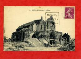 * MOREUIL-L´Eglise(Carte Voyagée) - Moreuil