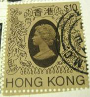 Hong Kong 1982 Queen Elizabeth II $10 - Used - Gebraucht