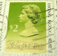 Hong Kong 1991 Queen Elizabeth II $2 - Used - Used Stamps