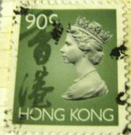Hong Kong 1992 Queen Elizabeth II 90c - Used - Usati