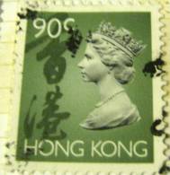 Hong Kong 1992 Queen Elizabeth II 90c - Used - Oblitérés